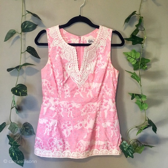 Lilly Pulitzer Tops - ✨Lilly Pulitzer | Run for the Roses Rhino Tank